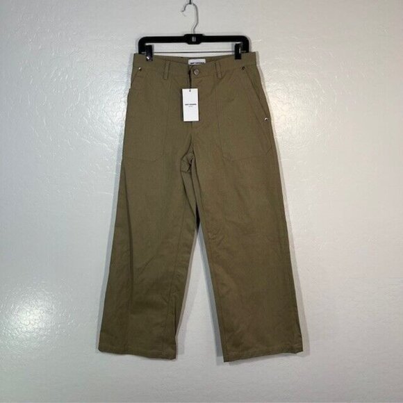 Teddy Von Ranson Pants Mens 32 Carpenter Wide Leg Khaki Tan NEW $595